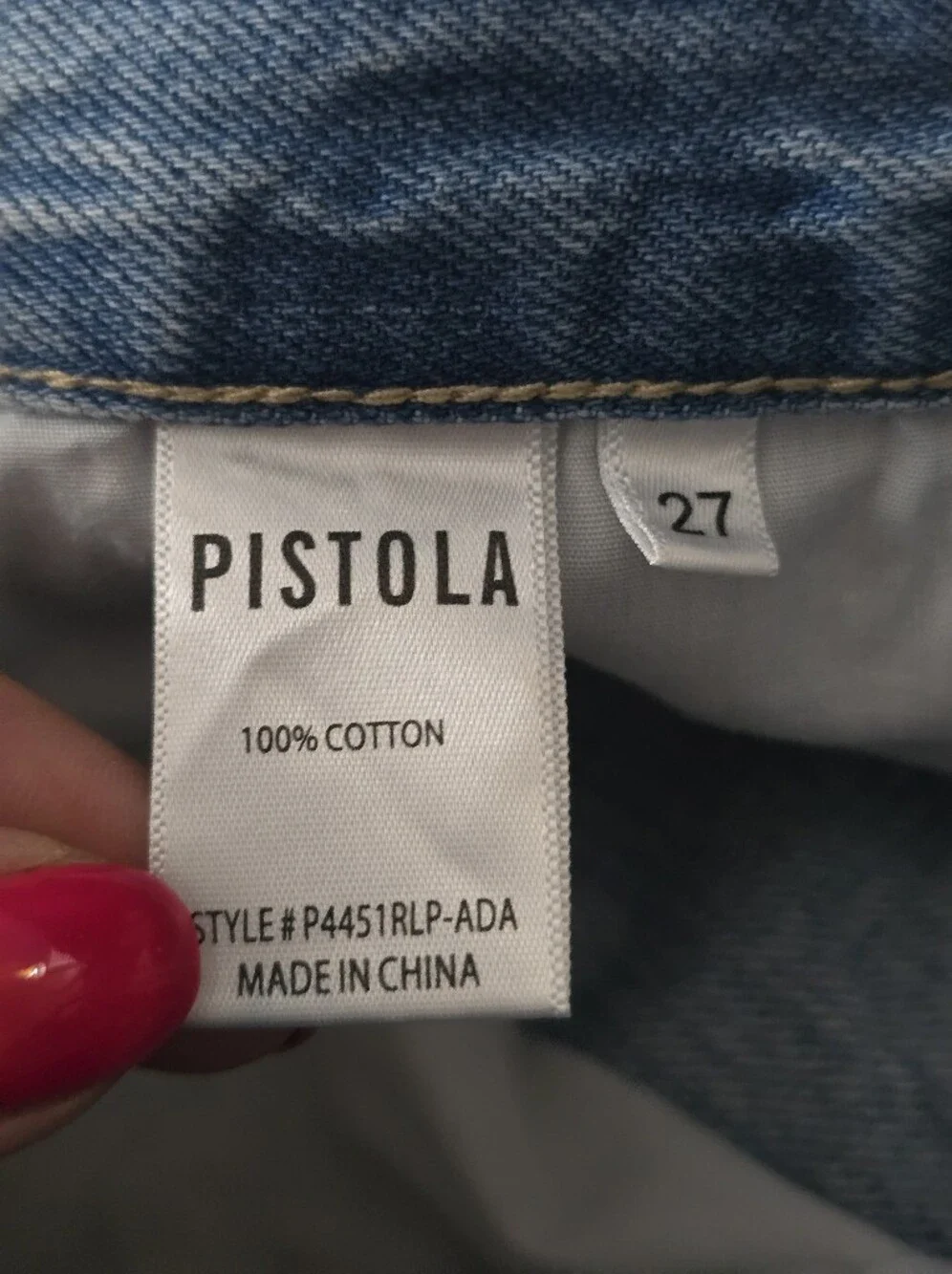 Pistola Light Blue Distressed Denim Cutoff Shorts Denim Size 27